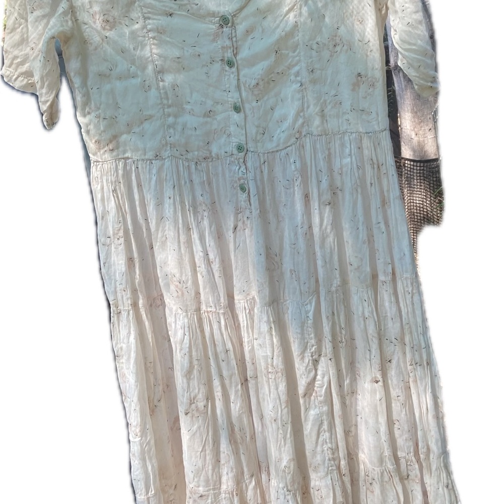 Petita Cream Floral Midi Dress